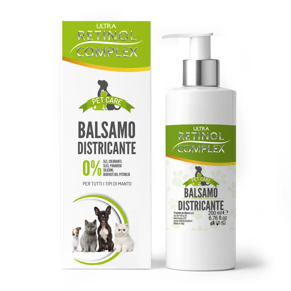 Acondicionador desembaraçante para animales de estimación 200ml - Complexo de retinol