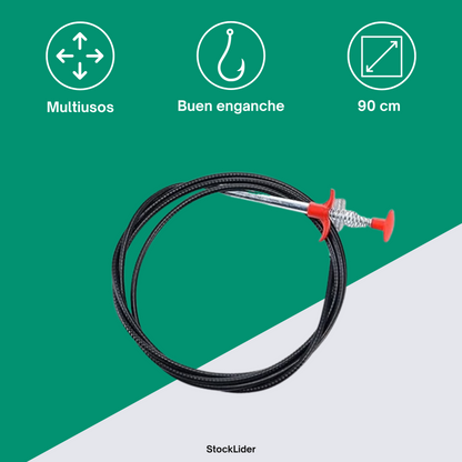 Limpiador de desagües con garras