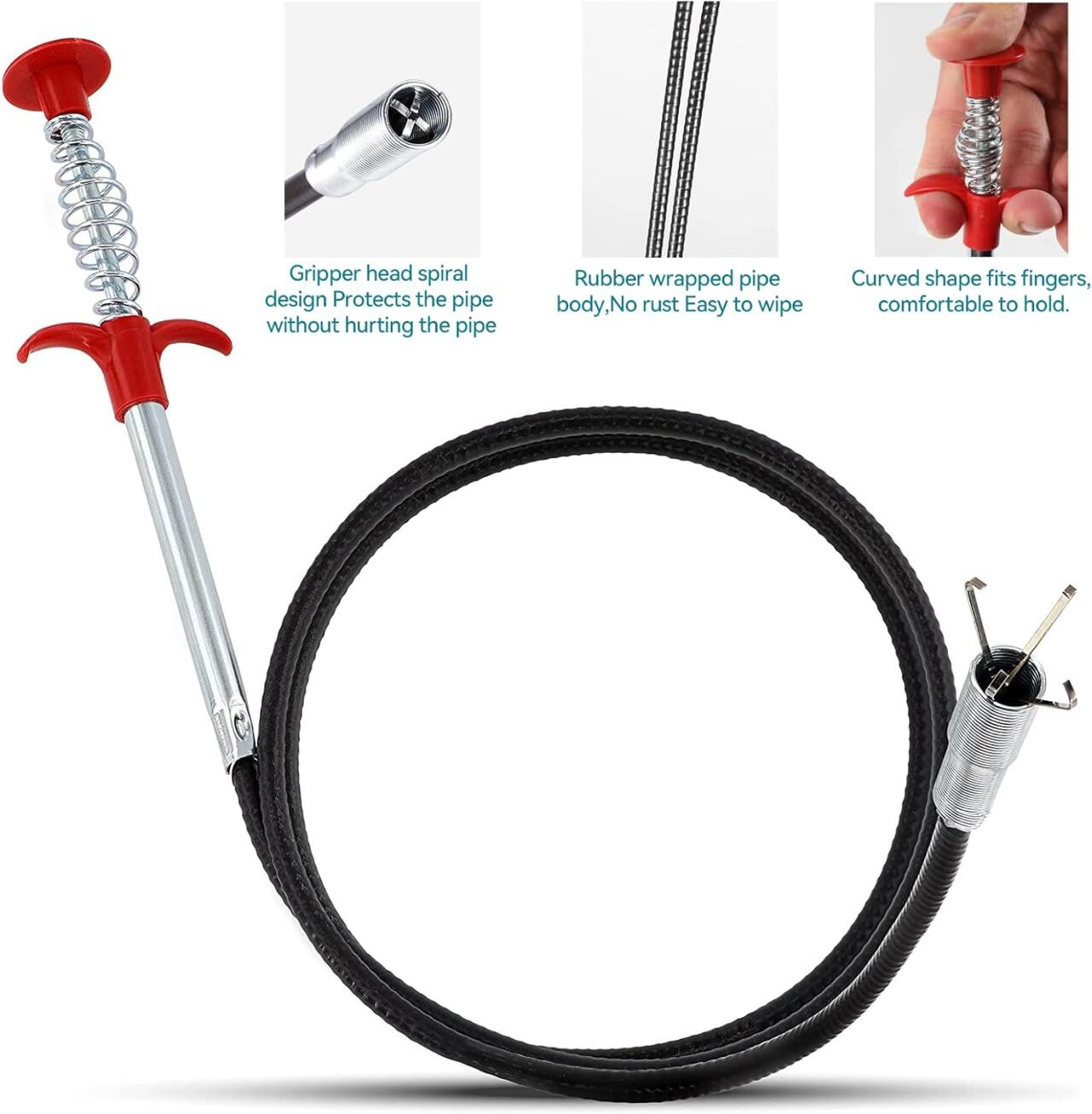 Limpiador de desagües con garras